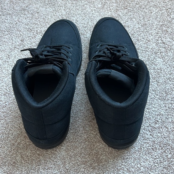 Allbirds Canvas Pacer Mids Black Canvas Sneakers Women's Size 10 - Picture 4 of 7